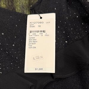 St. John Black Dress with Silver Accents